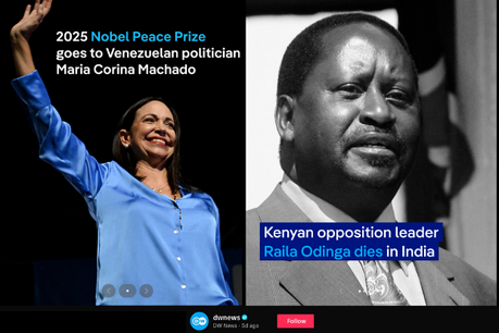 Ảnh chụp màn hình của DW News trên TikTok.